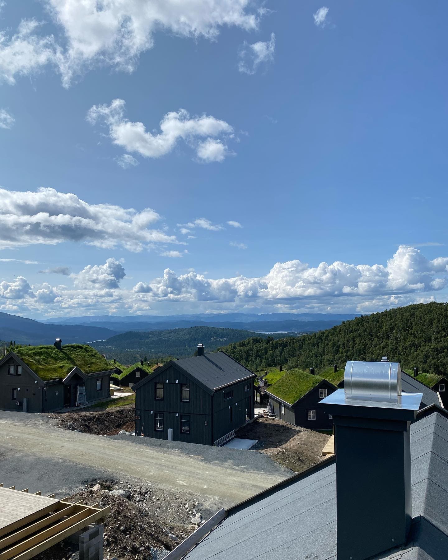 nice view of some cabins at work